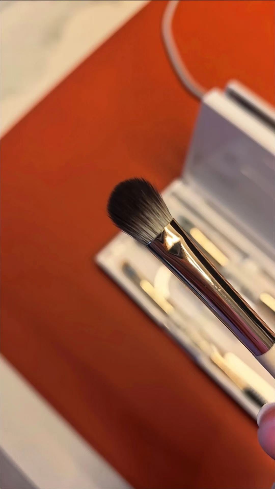 Magic Box Tri-Fold Makeup Brush Set | Portable Eyeshadow and Blush Brush Set