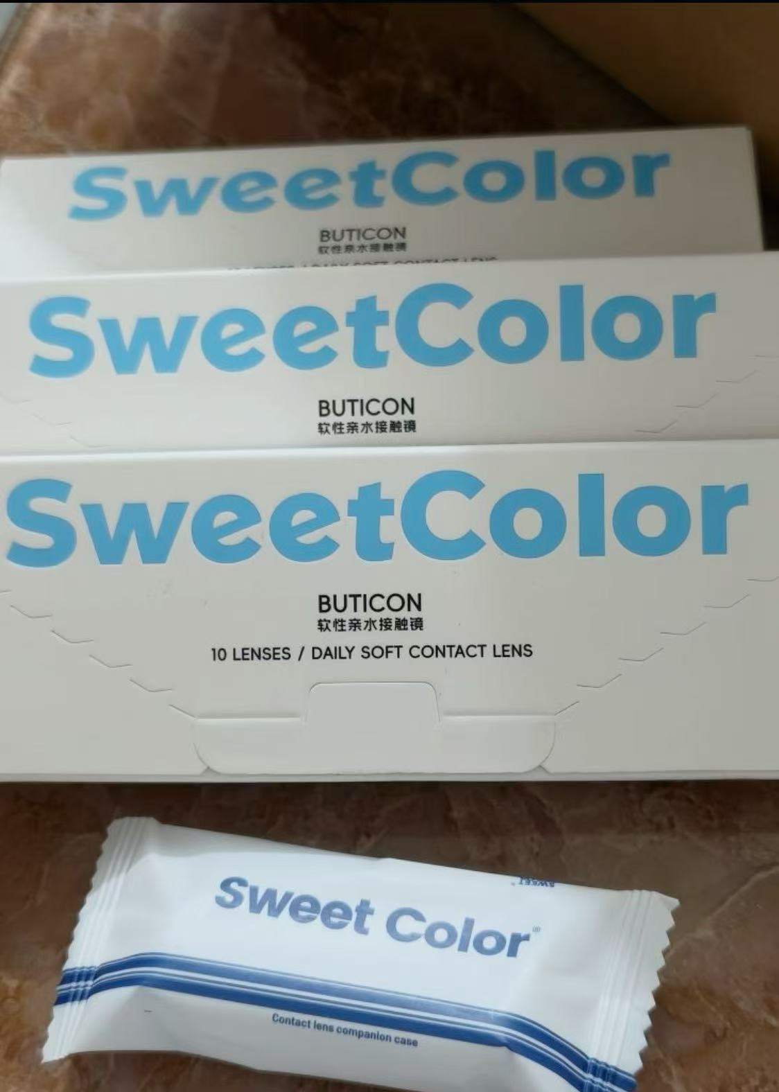 【Xiaotouming】Daily Disposable Hydrating Clear Blue Tint Contact Lenses