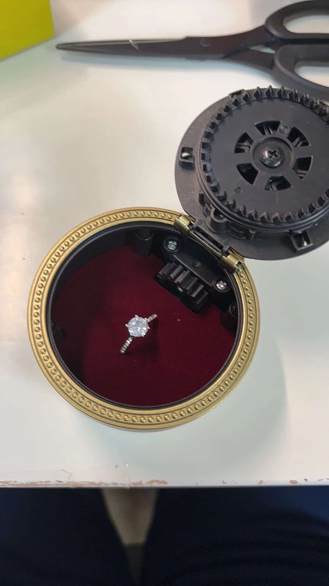 The Serpent's Gate Magic Ring Box | Harry Potter-Inspired Mechanical Jewelry Box