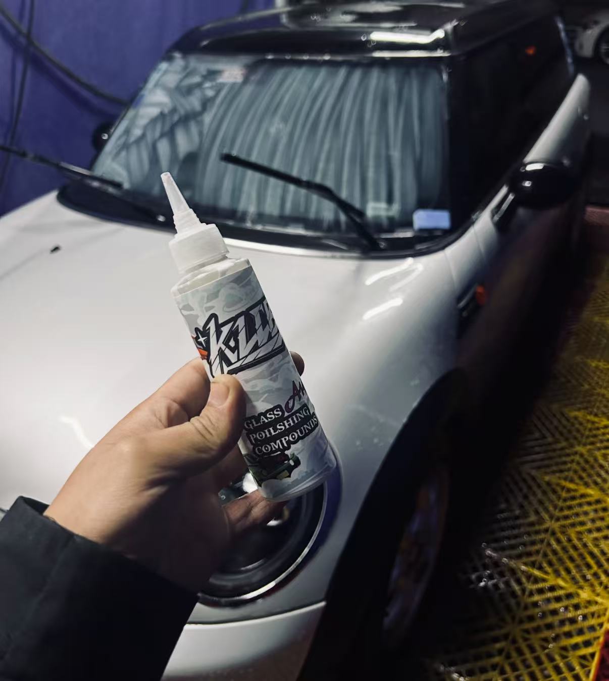 KLCB Glass Polishing Agent | Automotive Glass Oil Film Remover, Coating, and Wax Residue Cleaner