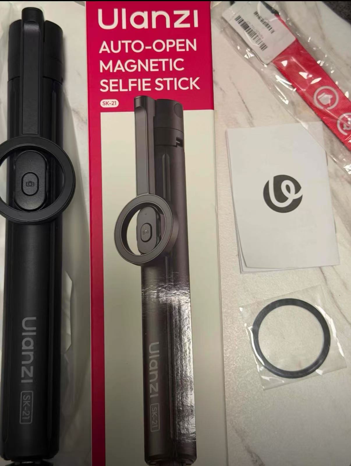 SK-21 One-Touch Open/Close Magnetic Phone Holder with Automatic Pop-Up Floor Tripod