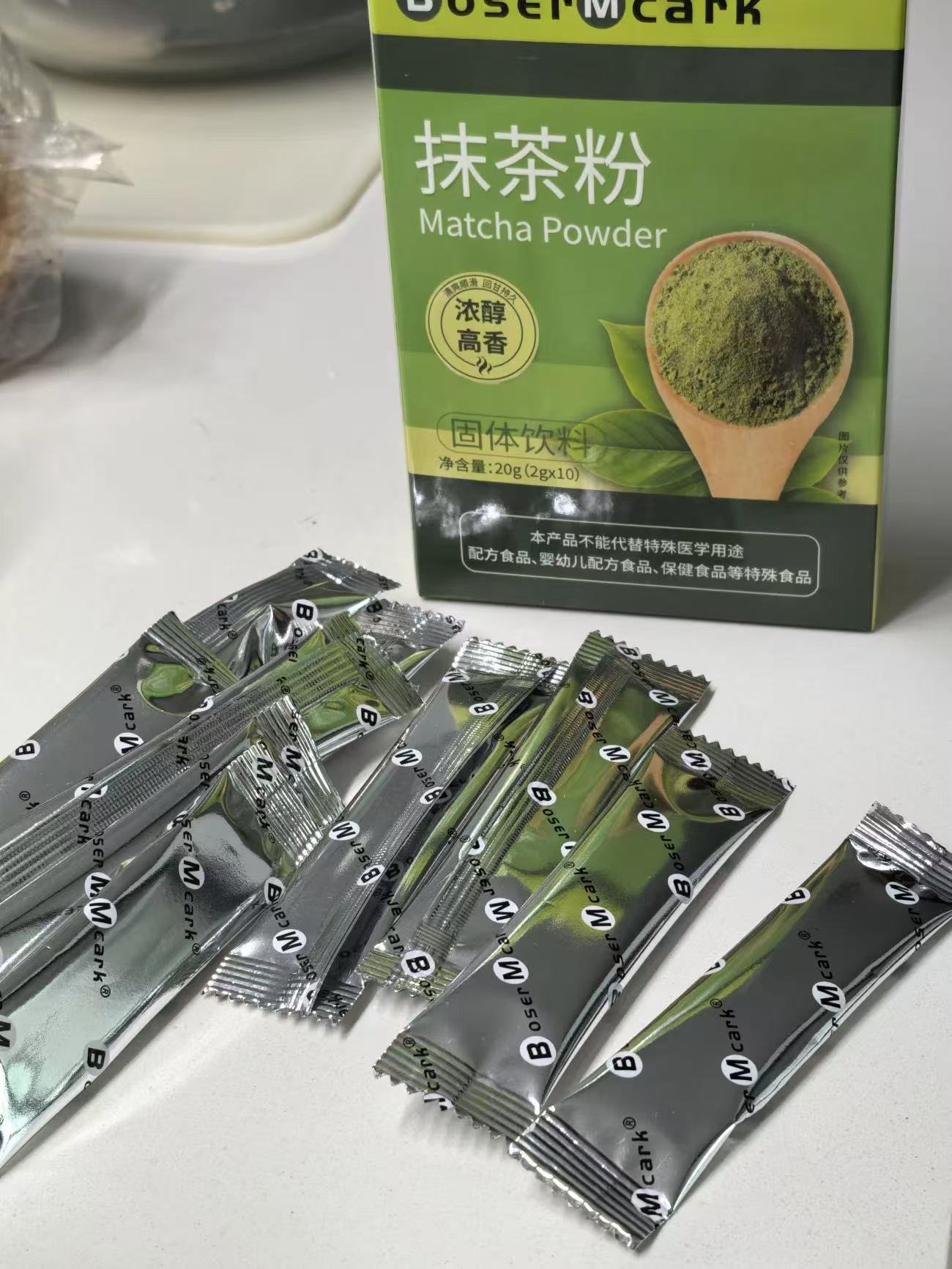 BoserMcark Pure Matcha Powder Baking Meal Replacement Drink