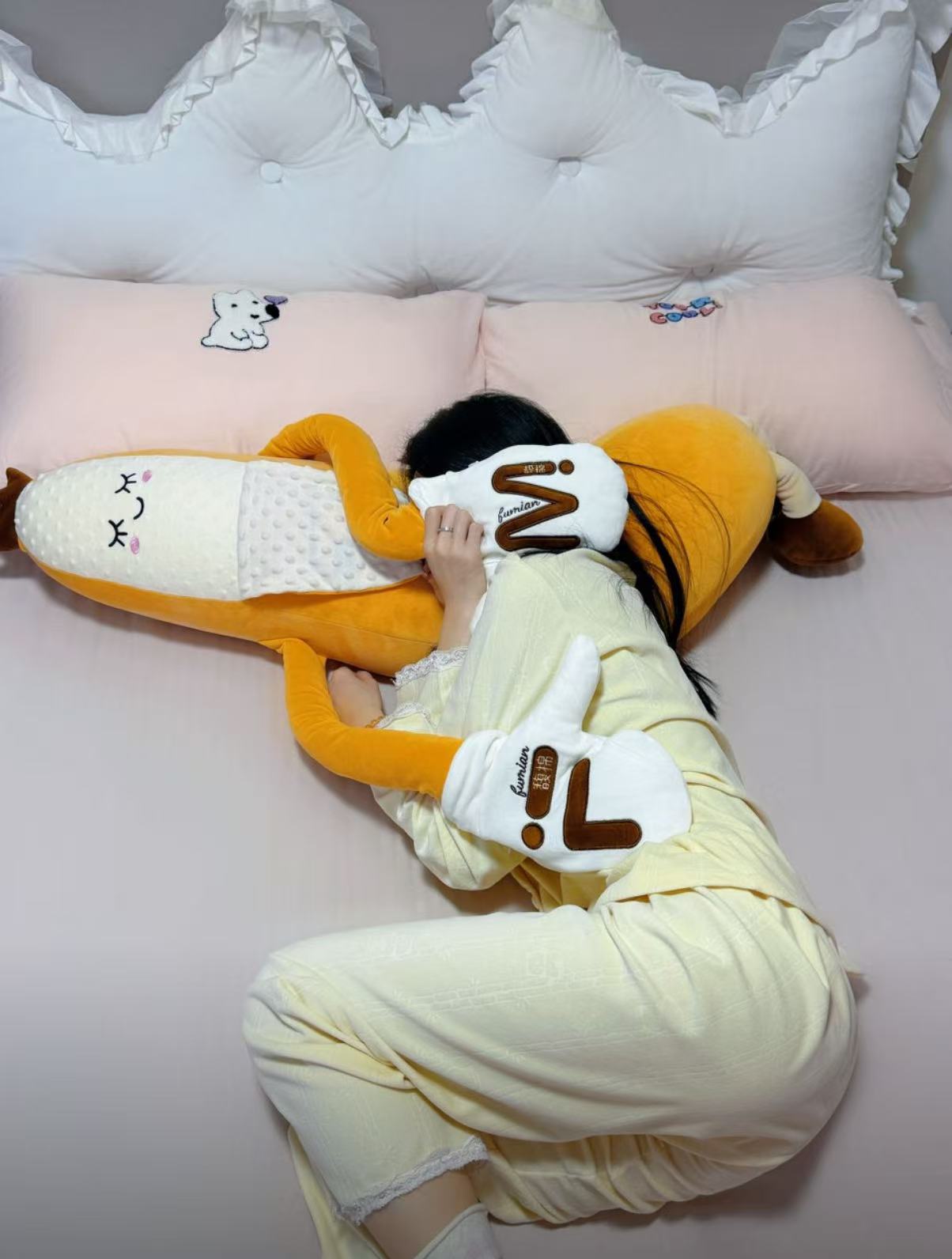 睡眠搭子🥰香蕉大王哄睡拍打抱枕(加大款)