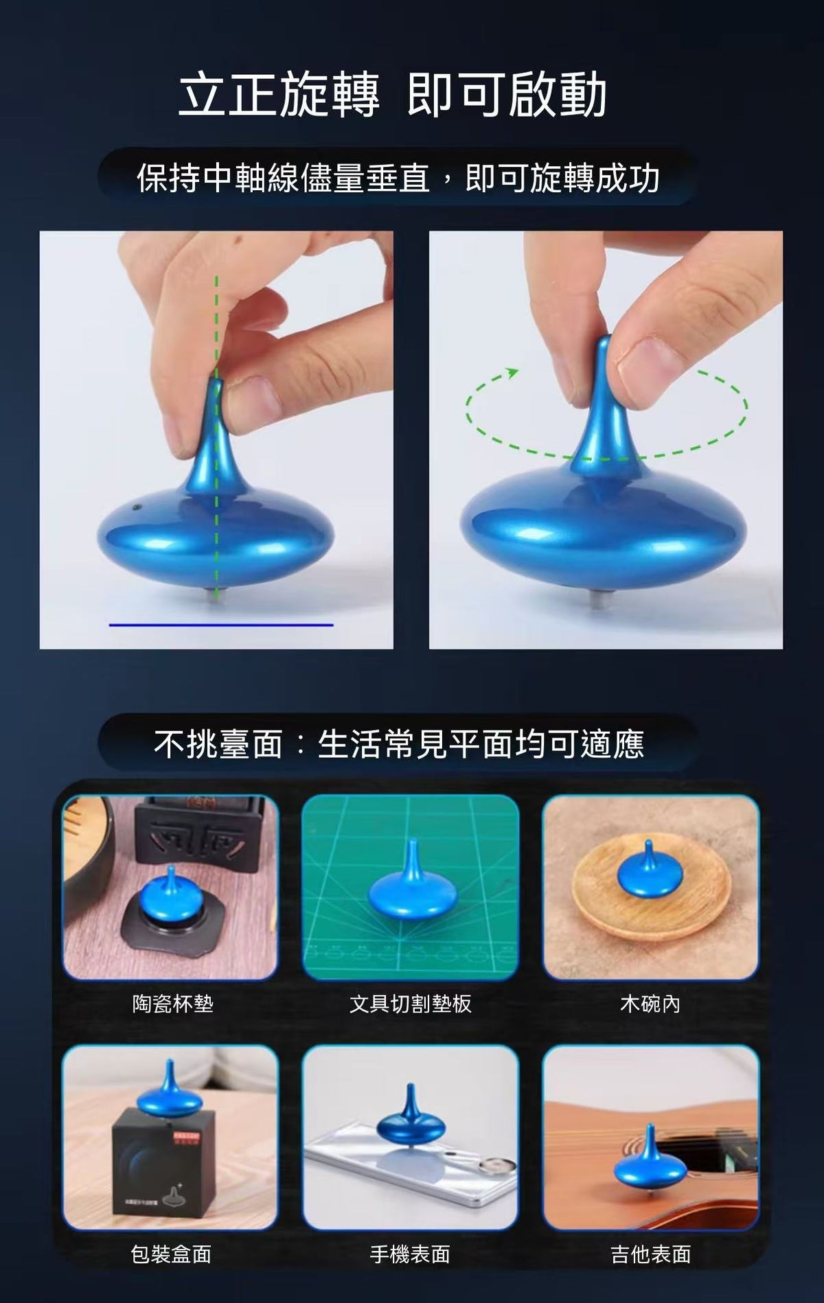EKETOP spinning top! It spins for 4 hours, features a countdown timer, a real-life electric spinning top from Inception.