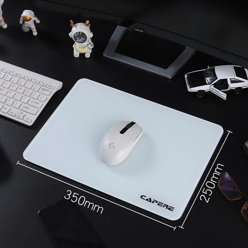 星弦 GL01 全鋼化微蝕刻玻璃電競滑鼠墊