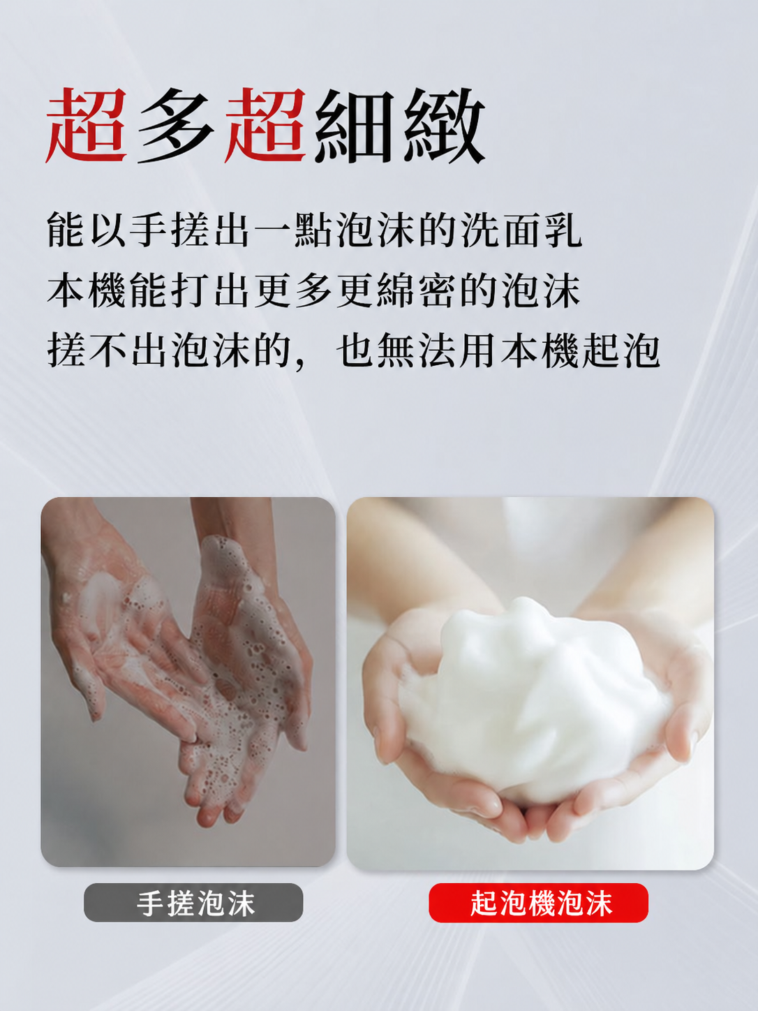 全自動感應洗面乳起泡機｜兩段泡量・Type-C充電