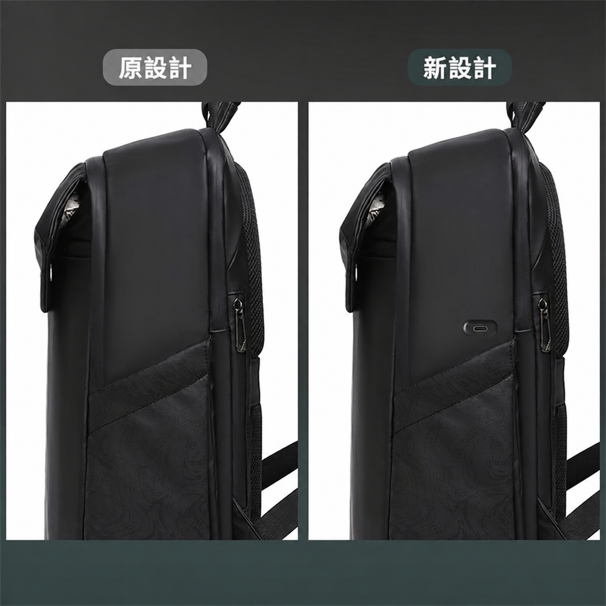 16 吋人造皮革商務後背包