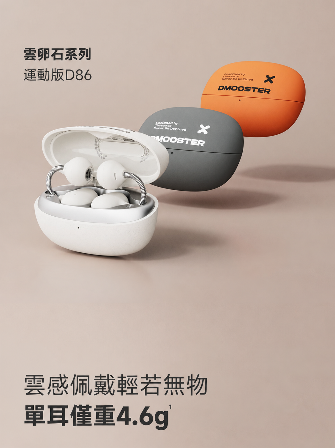 D86・D86 PRO 耳夾式藍牙耳機｜AI翻譯與記憶彈簧耳弓