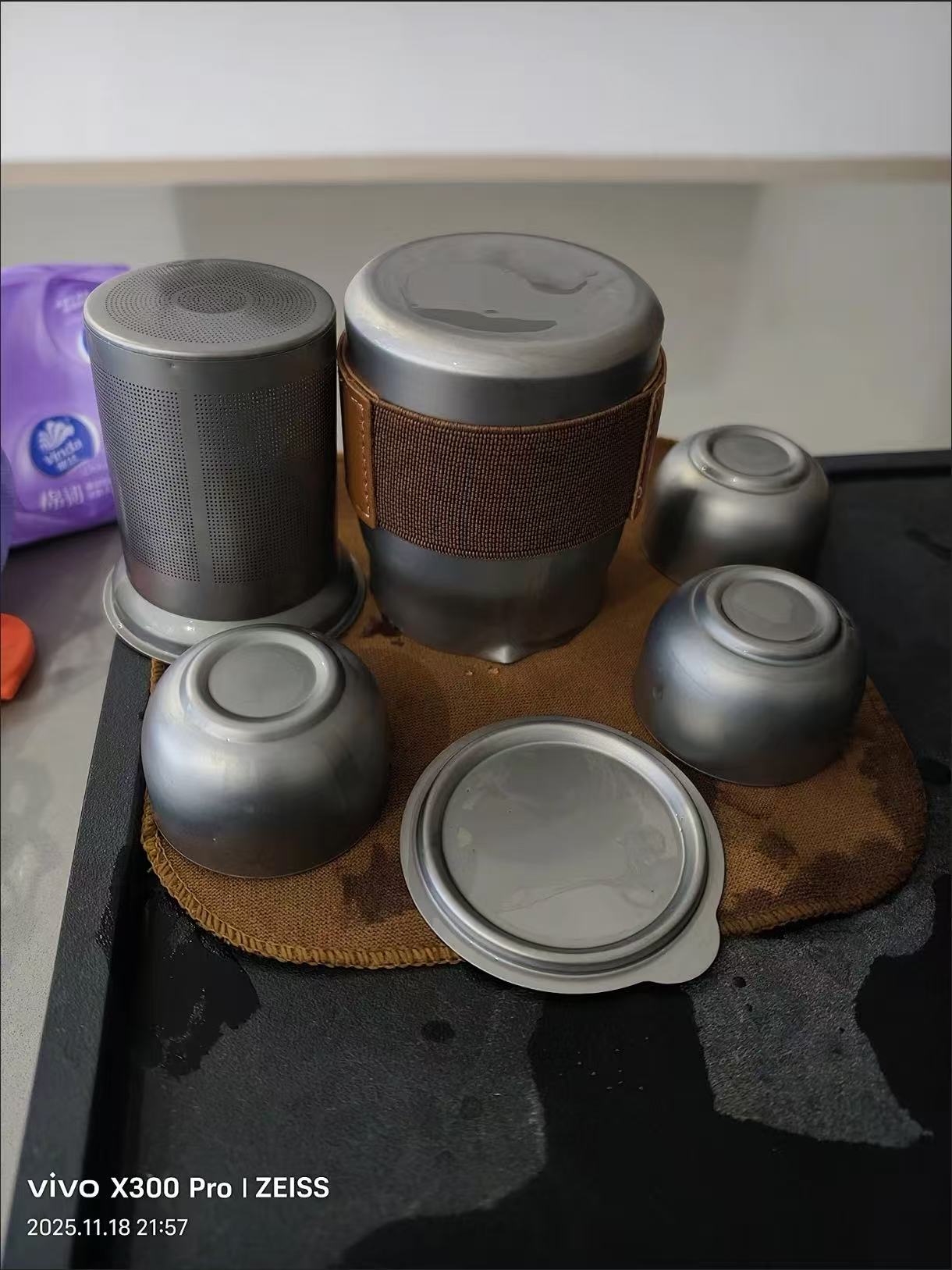 露營便攜式泡茶壺套組