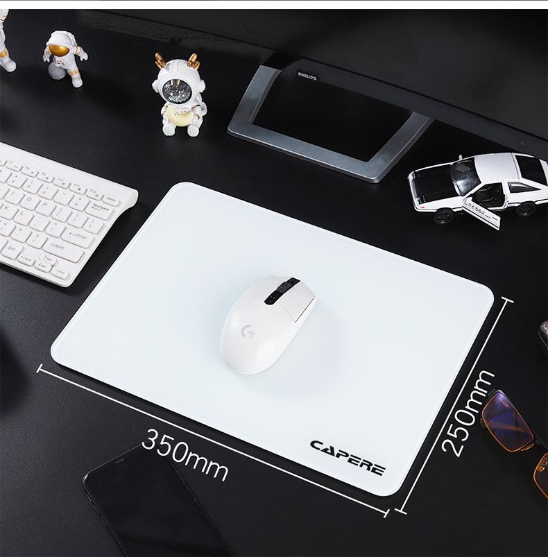 星弦 GL01 全鋼化微蝕刻玻璃電競滑鼠墊