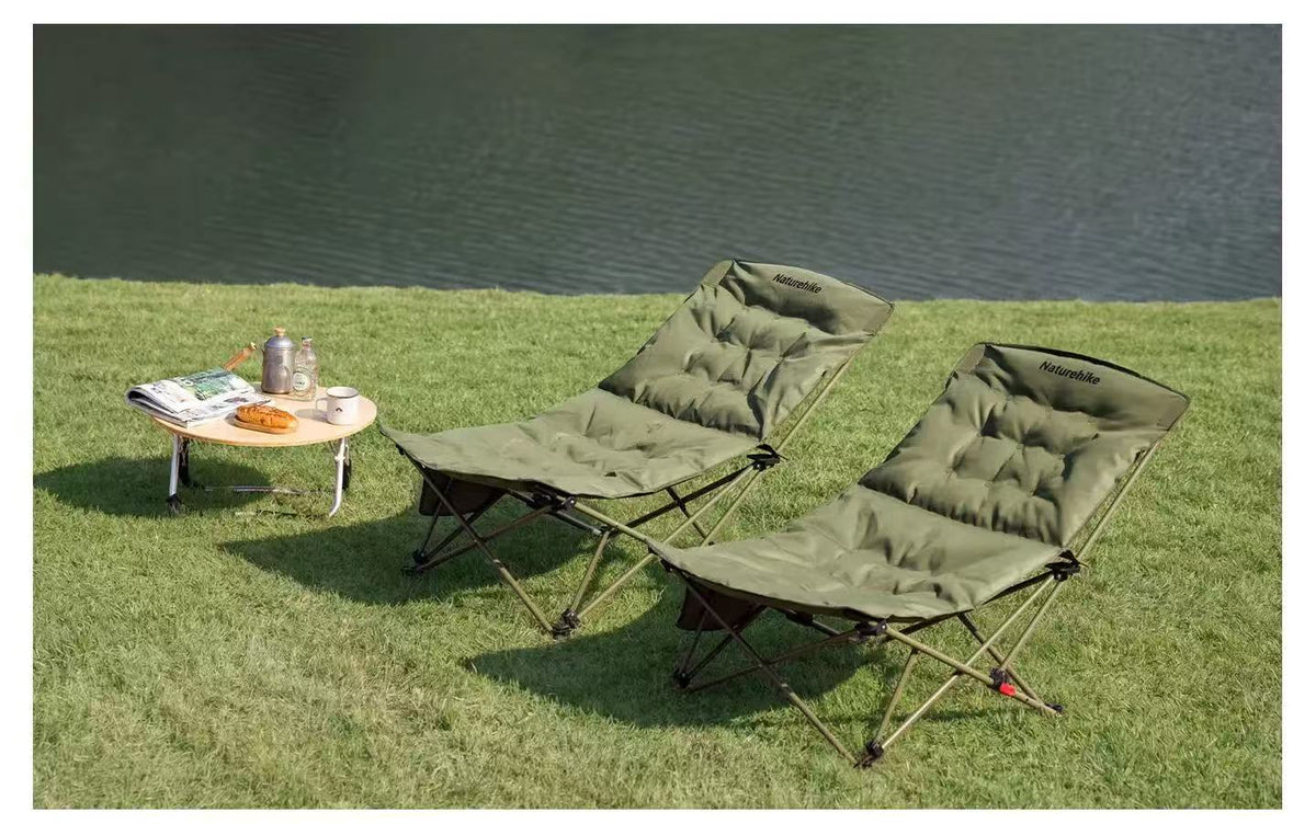 Starfish 003 Collapsible Oversized Recliner Camping Moon Chair with Four Reclining Positions