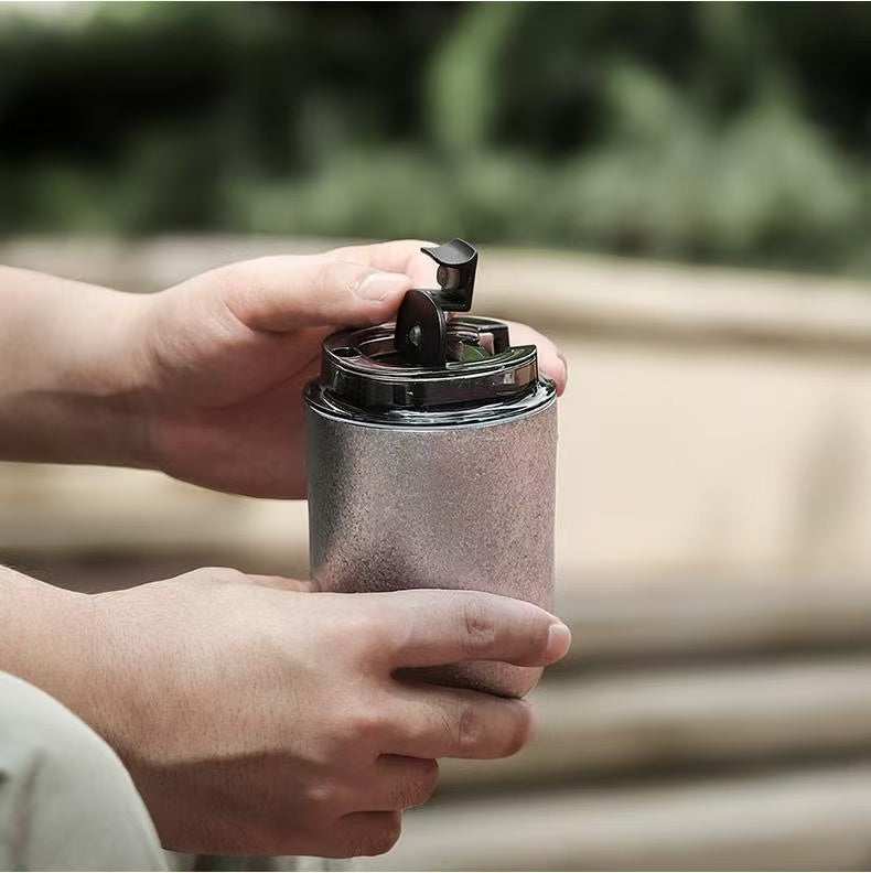 Titanium cup, pure titanium insulated tumbler, men's high-end gift box, double-layer titanium coffee cup