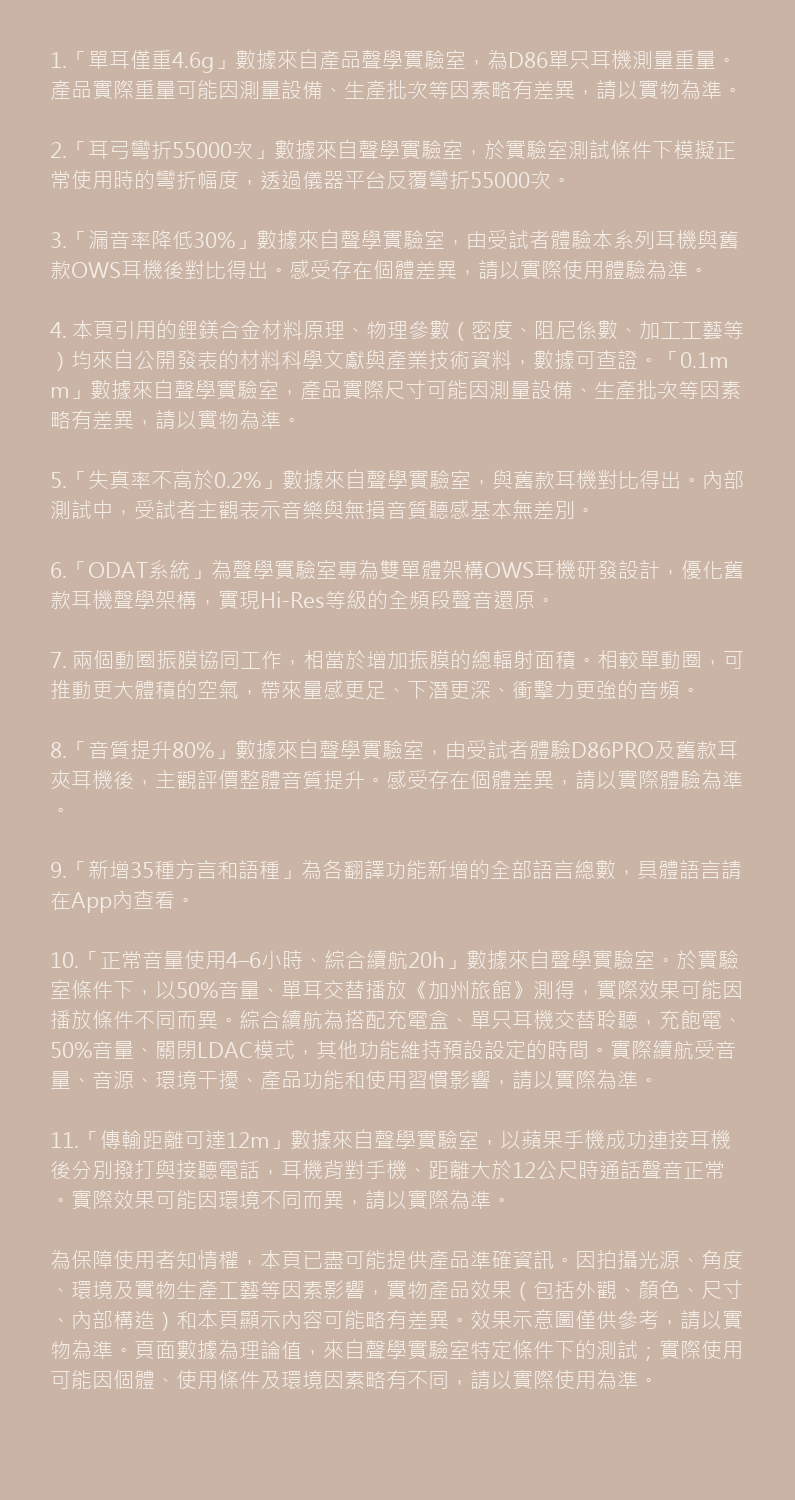 D86・D86 PRO 耳夾式藍牙耳機｜AI翻譯與記憶彈簧耳弓