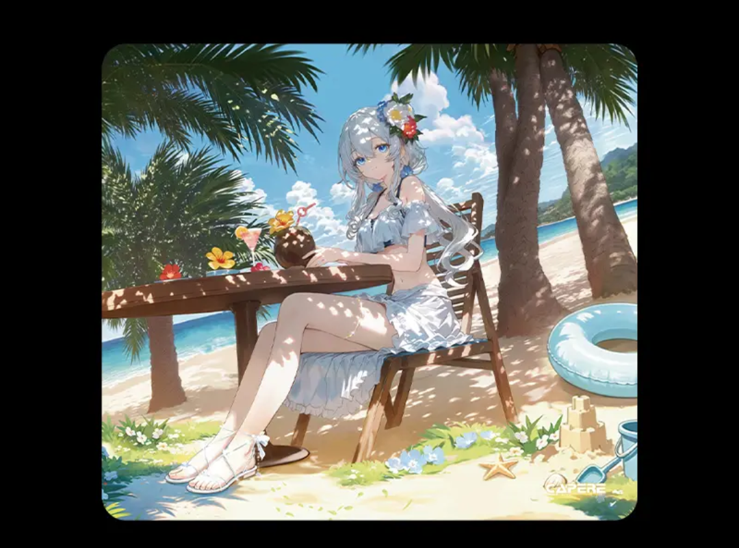 星弦 GL01 全鋼化微蝕刻玻璃電競滑鼠墊