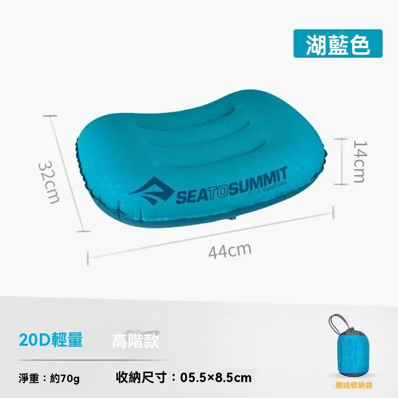 Portable inflatable pillow