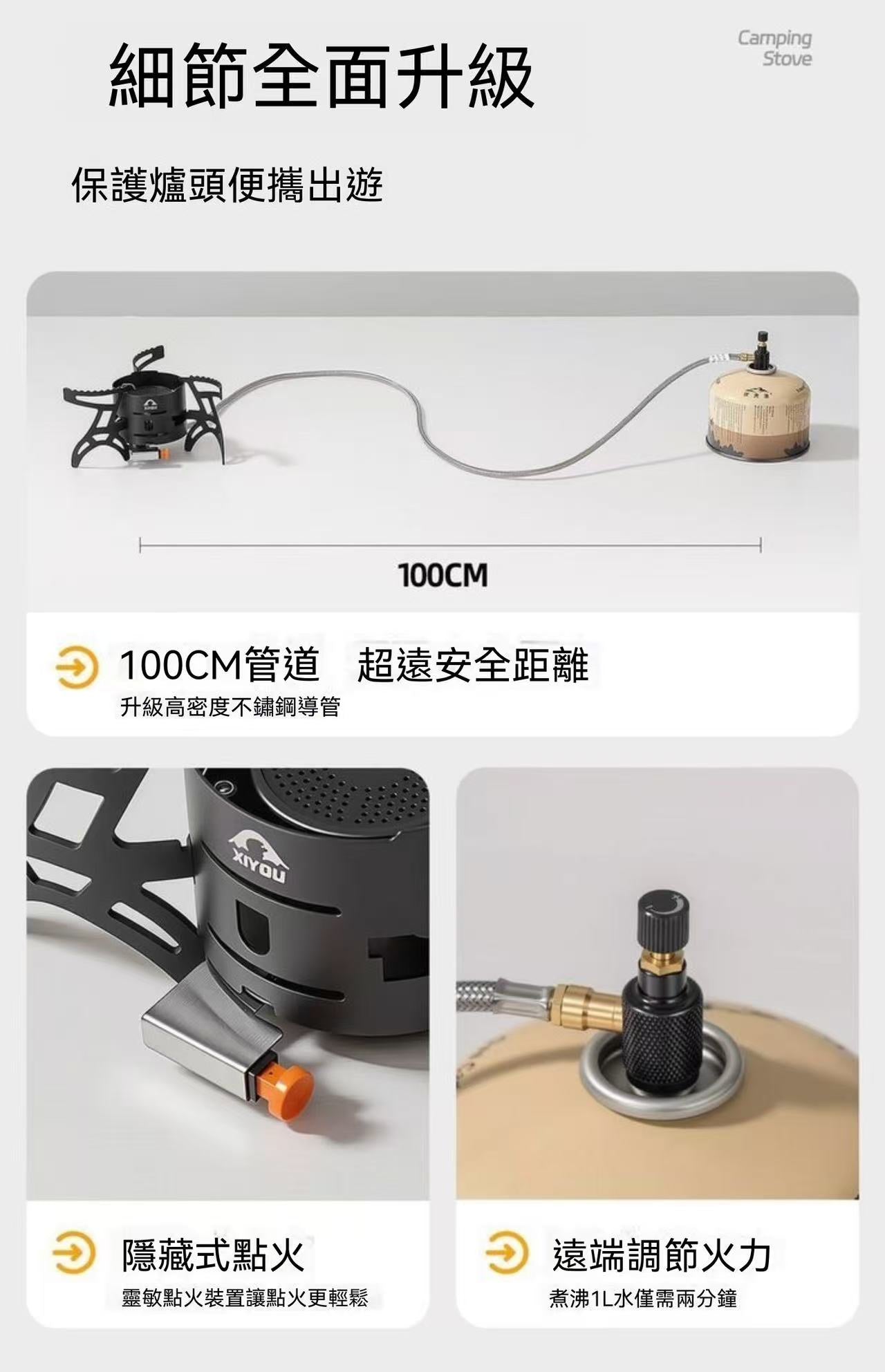 Outdoor Hiking Camping Foldable Cassette Stove High Power Lightweight Cooker