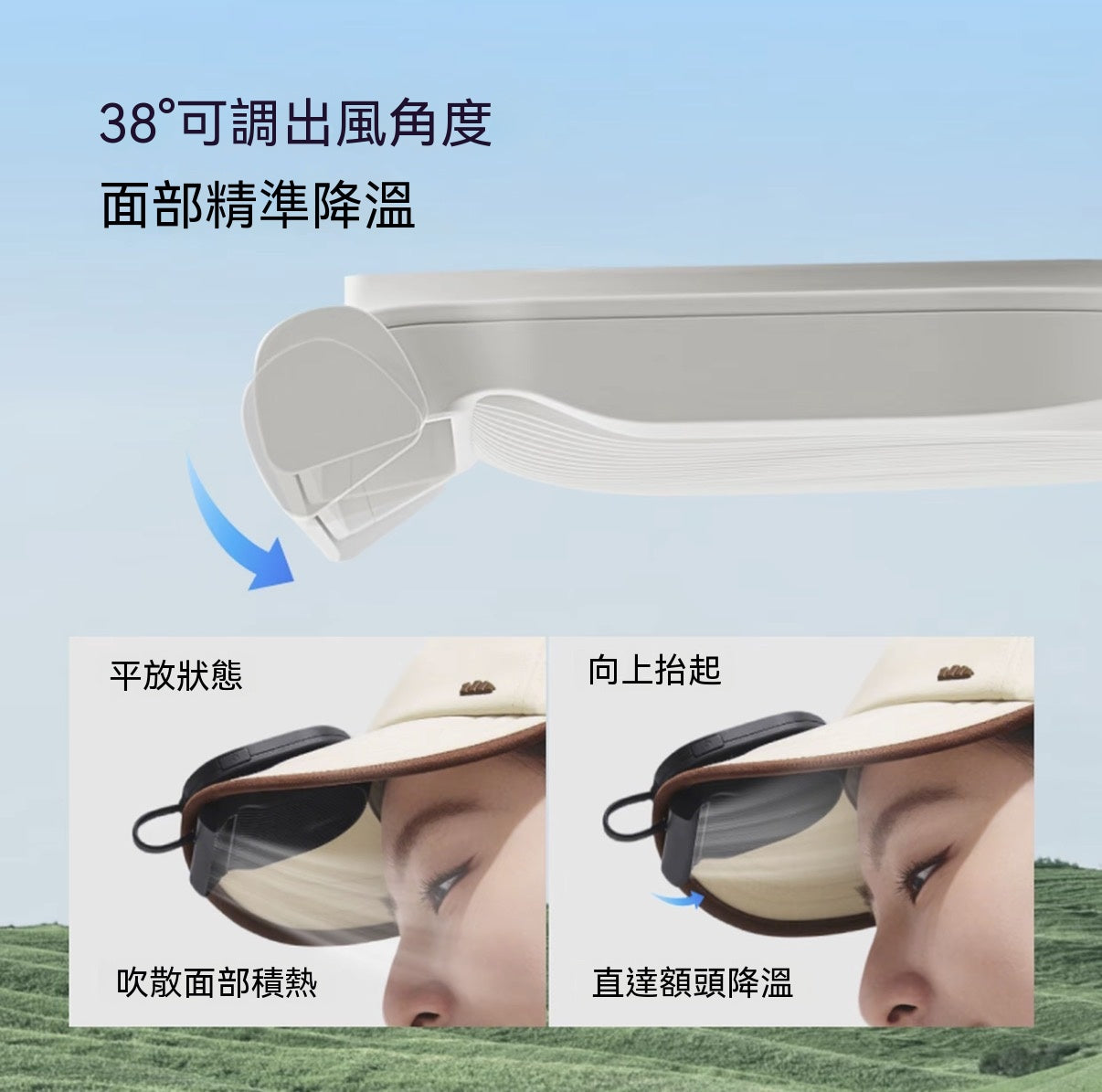 迷你夾片帽簷風扇