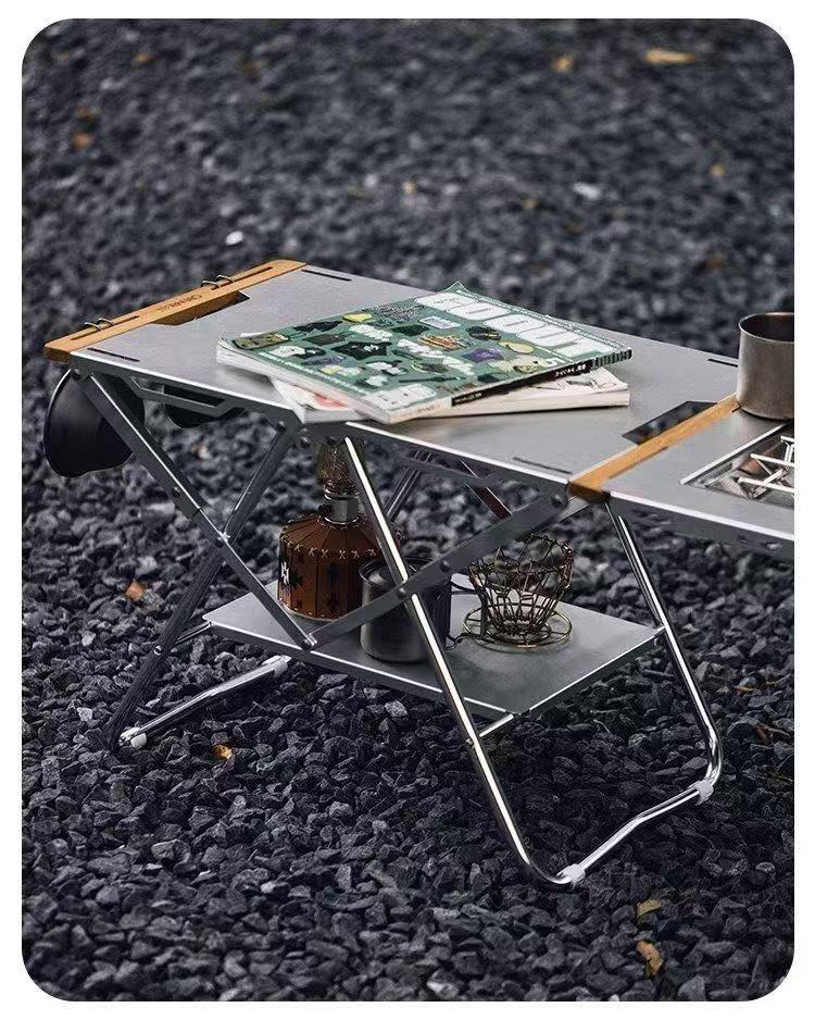 OnwaySports 3-second quick-open tactical table outdoor IGT folding aluminum alloy lightweight camping picnic table