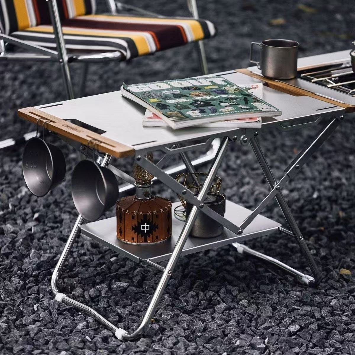 OnwaySports 3-second quick-open tactical table outdoor IGT folding aluminum alloy lightweight camping picnic table