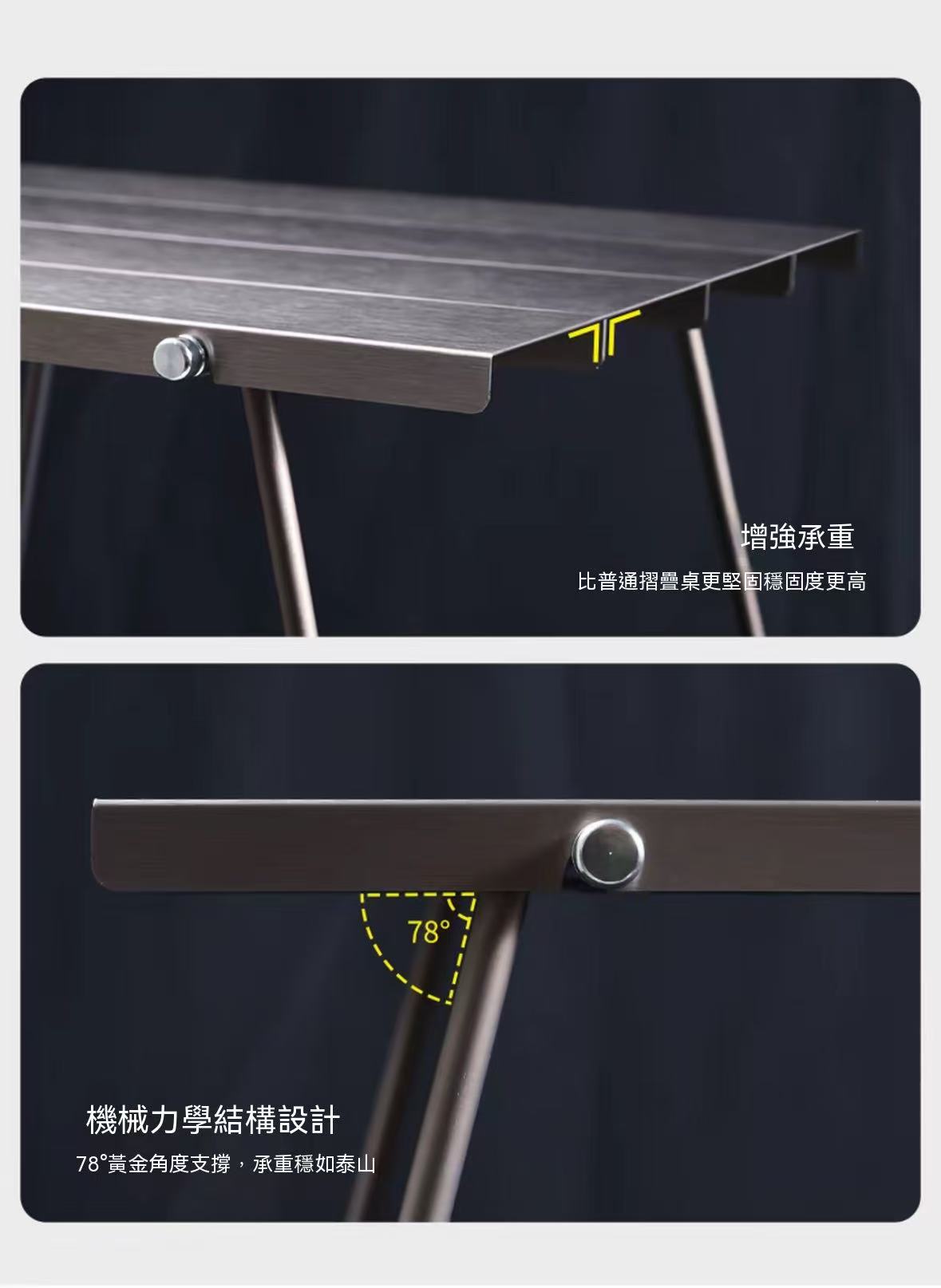 Aluminum Alloy Folding Outdoor Tactical Lightweight Camping Table