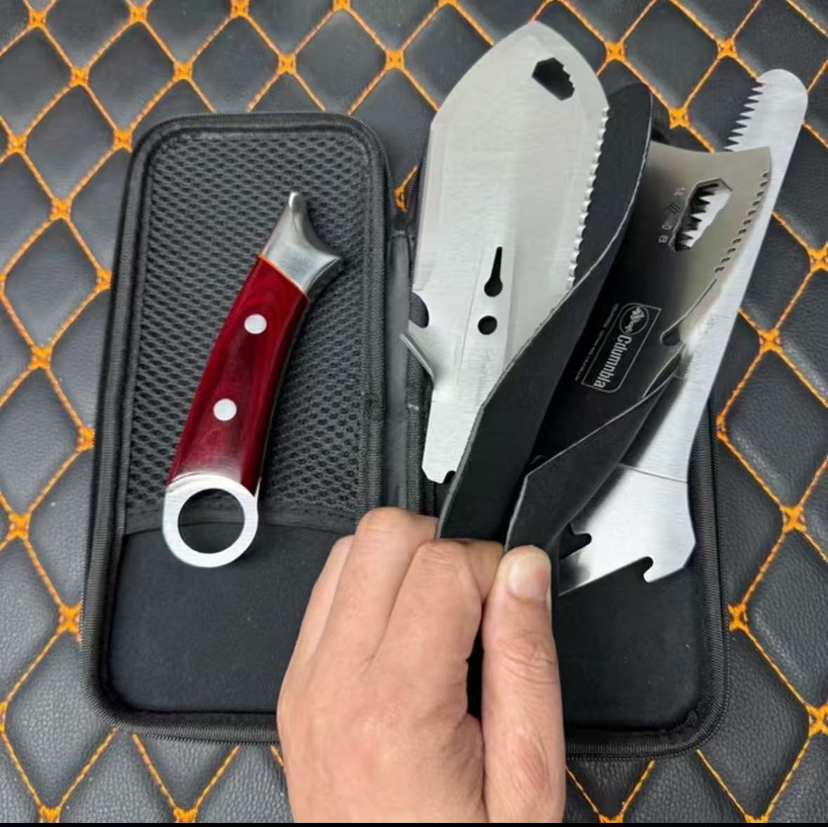 4-in-1 multi-functional outdoor camping tool
