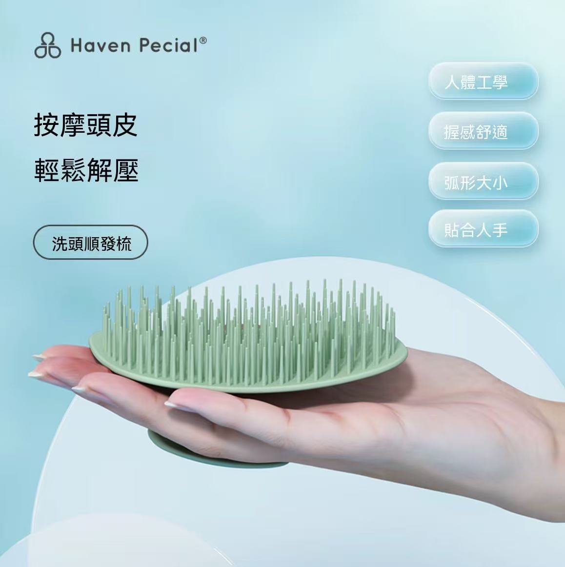 Haven PeCIAL Detangling Shampoo and Massage Brush