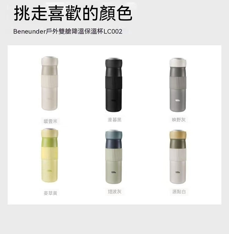LC002戶外運動雙倉降溫保溫杯