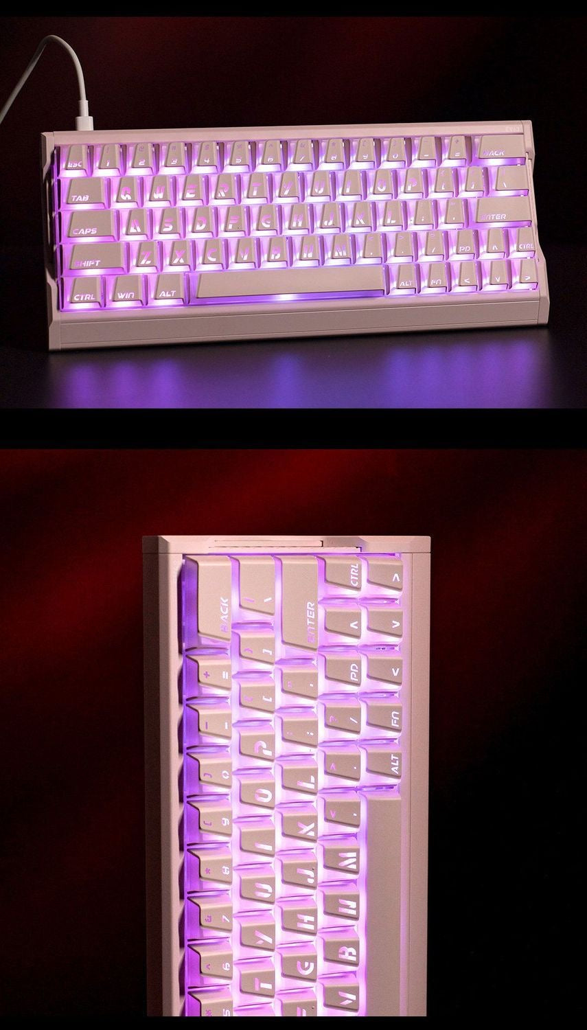 GXD×XVX×TITANNATION Three-Way Co-Branded Translucent Prism Keycaps