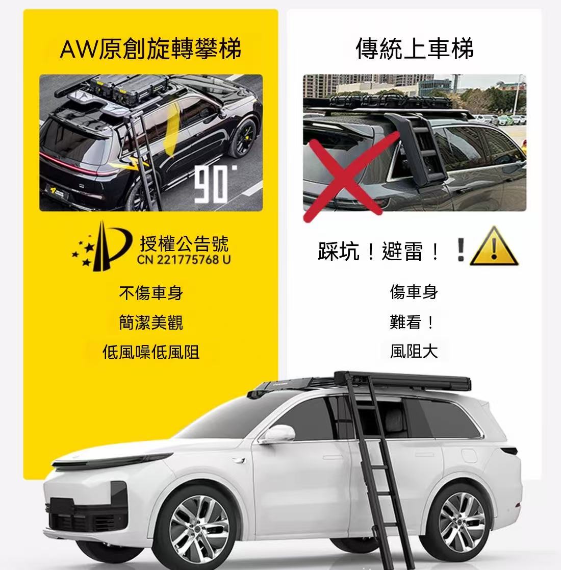 車頂旋轉攀梯