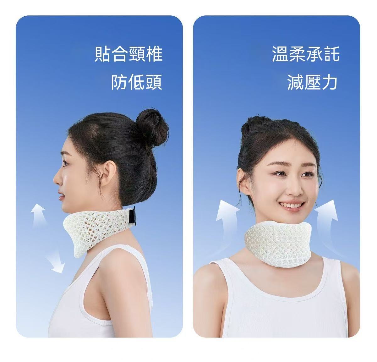 3D Printed Neck Brace to Prevent Head Tilting - Fixed, Breathable Support Neck Collar