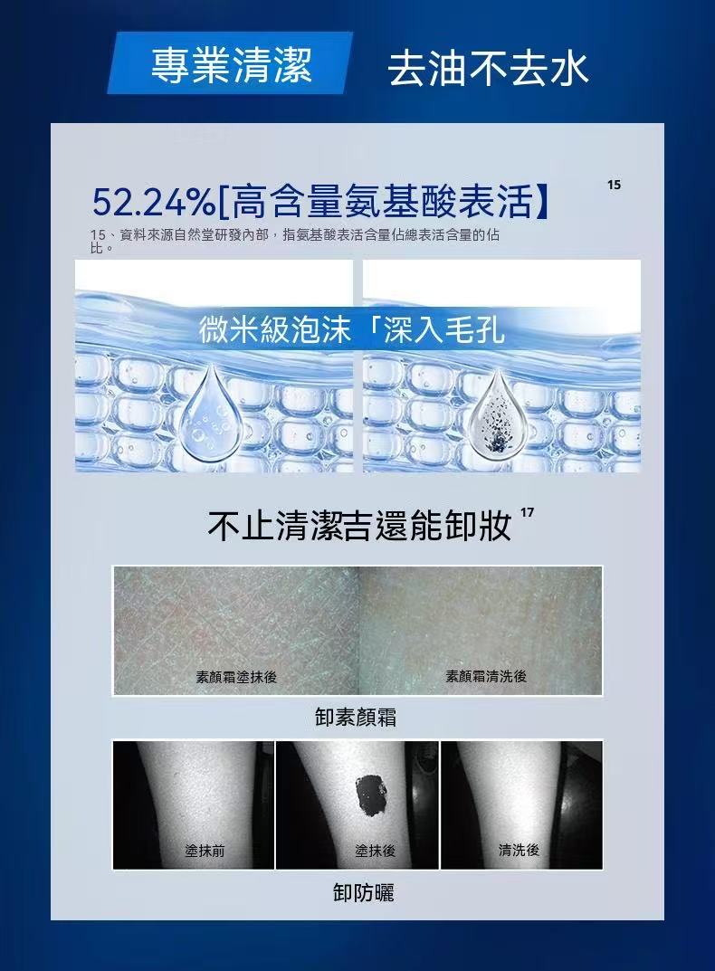 男士專用抗黑頭潔面乳