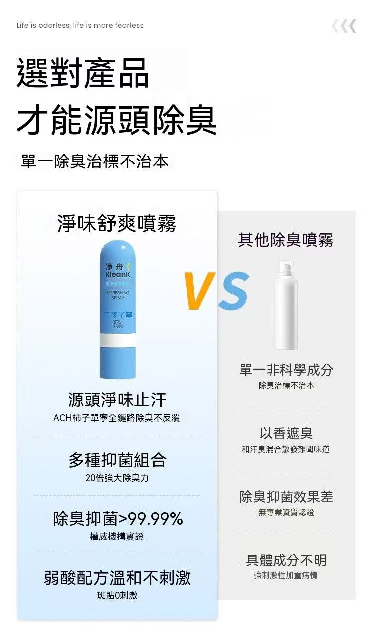 Kleank柿子單寧臭腳腳汗噴霧