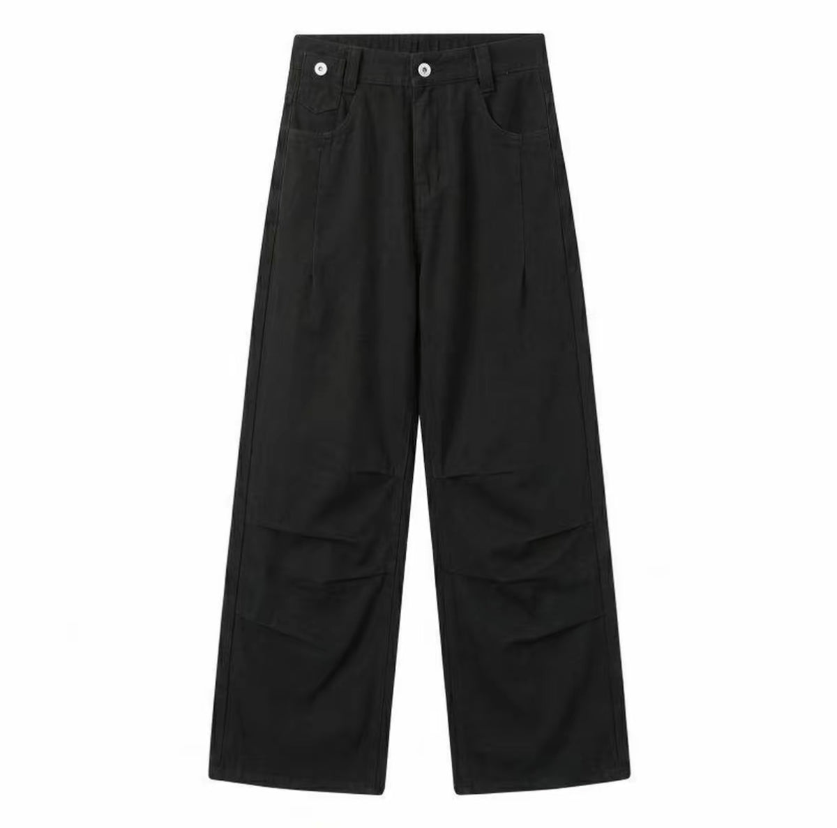 [Pleated Workwear] Cleanfit Simple and Classy Straight Wide-Leg Jeans for Men