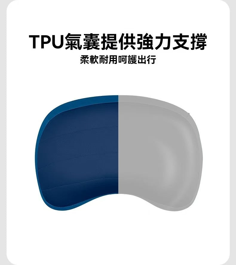 Portable inflatable pillow