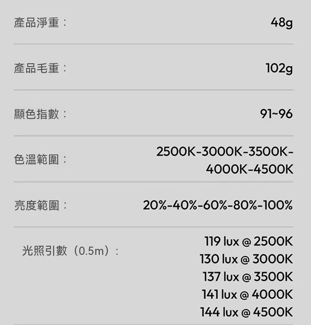 磁吸軟管補光燈（手機/平板/電子書通用）
