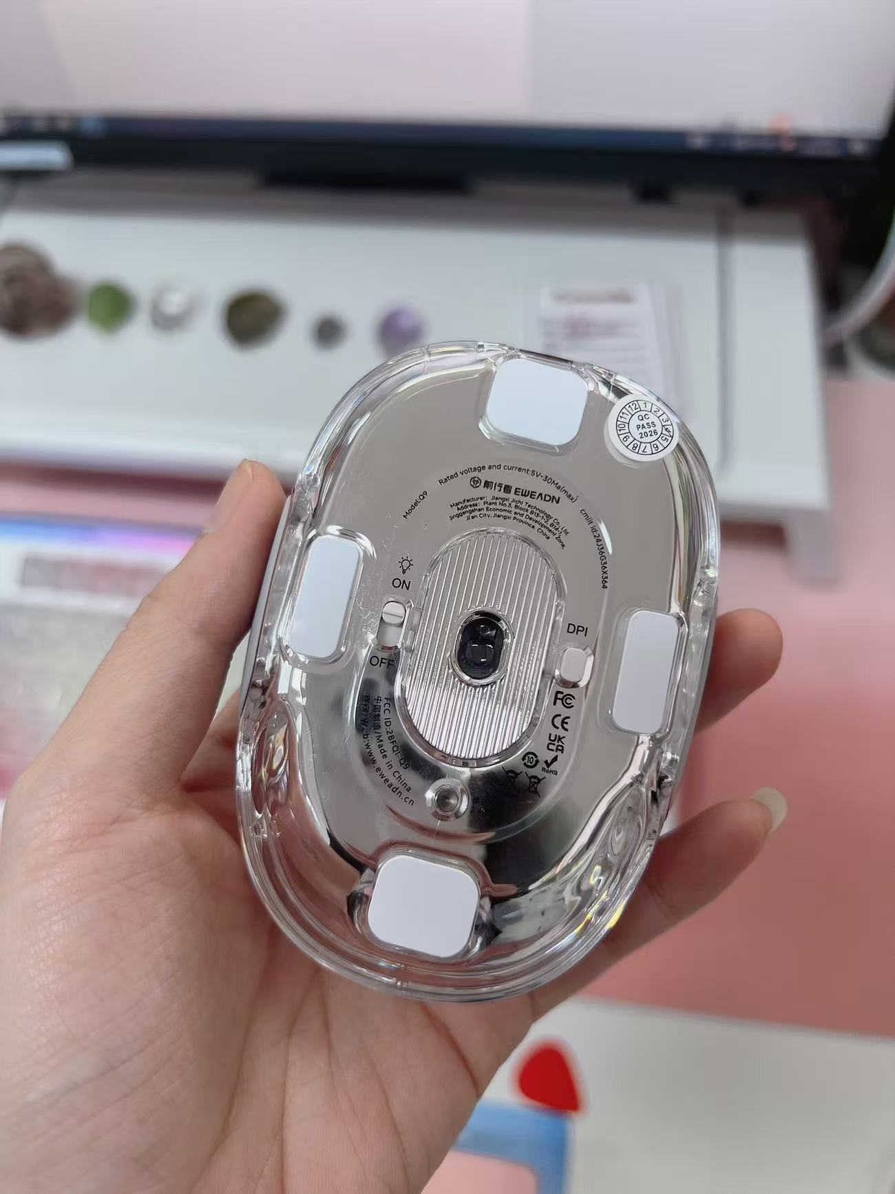 （高顏值神鼠🖱️）Q9透明無線滑鼠