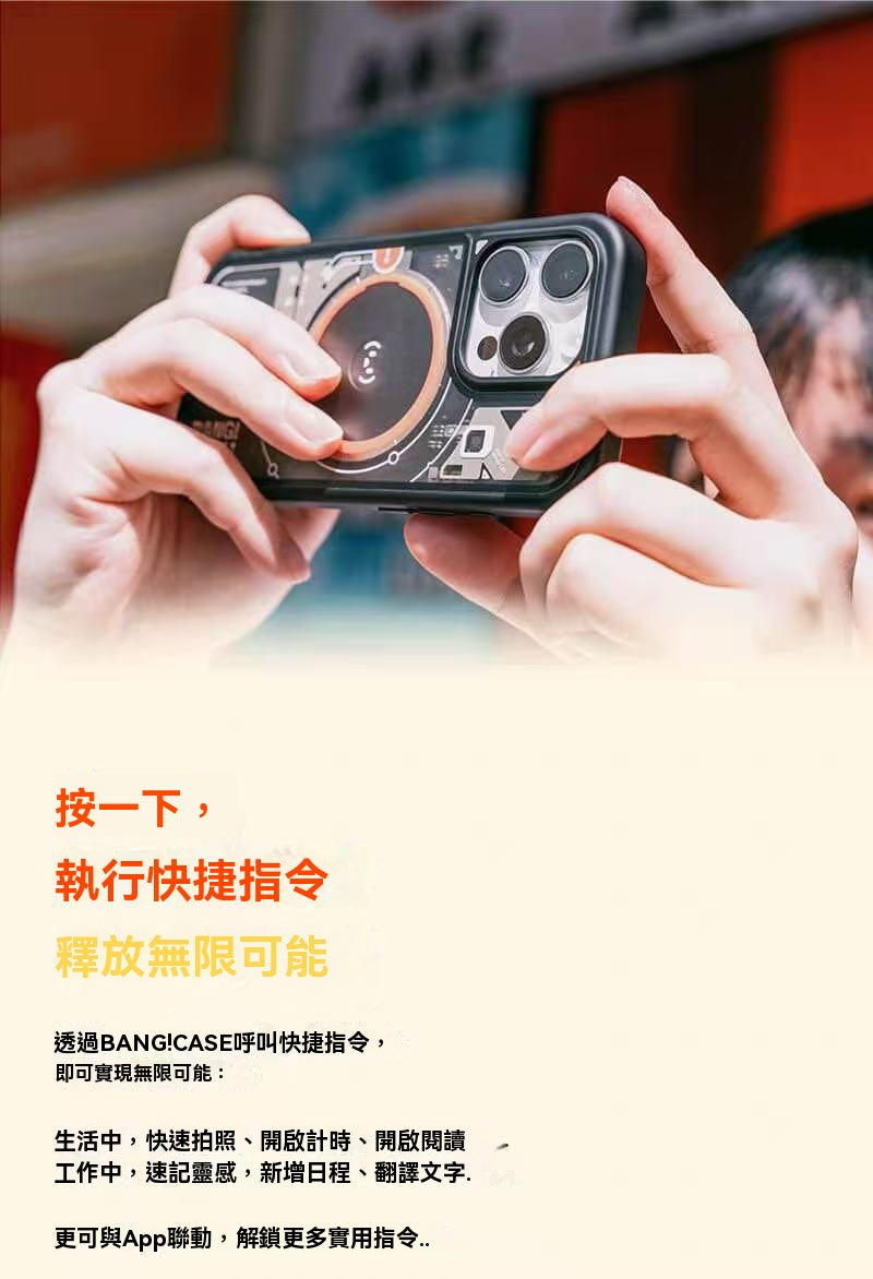 獨立快捷按鍵手機殼