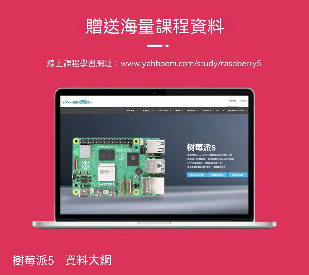 Raspberry Pi 5 開發板全系列套裝