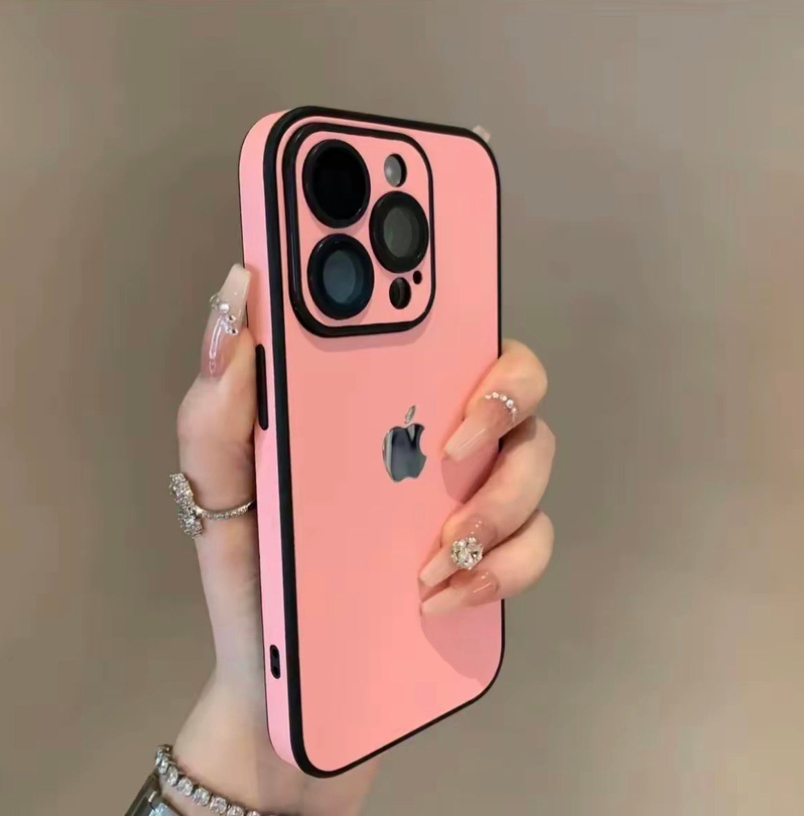 iPhone全包鏡頭簡約潮流防摔手機殼