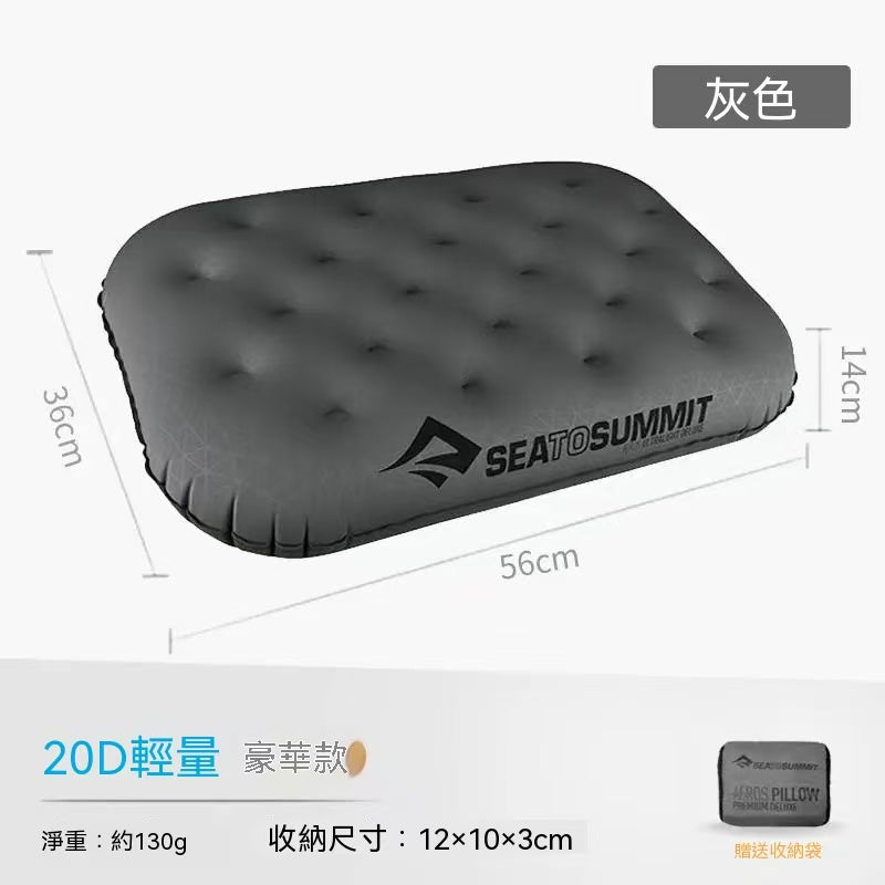 Portable inflatable pillow