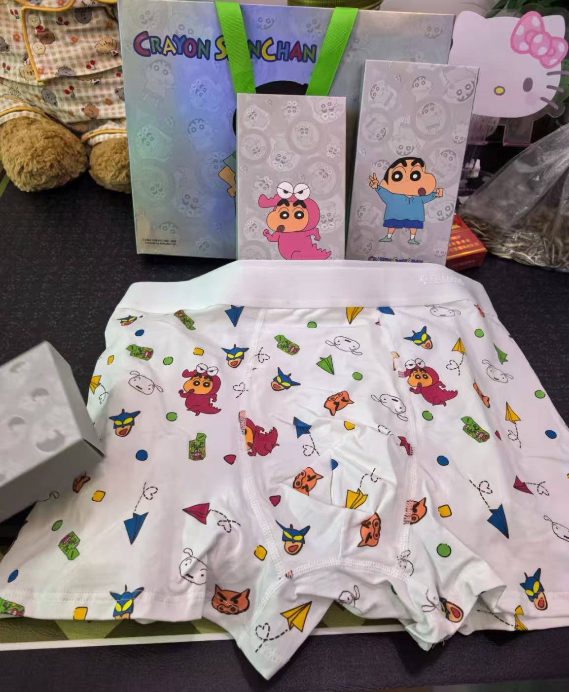 【3-piece gift set】Crayon Shin-chan collaboration men's boxer briefs