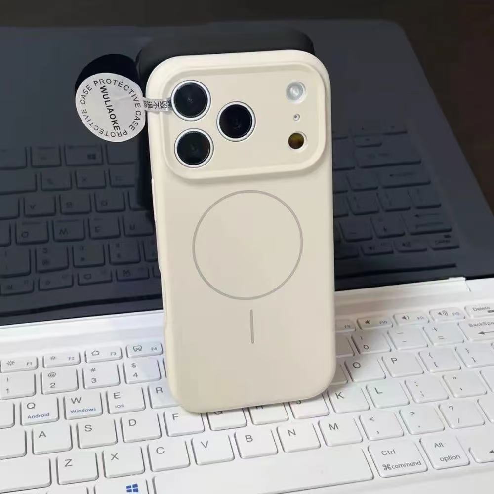 高端磁吸支架液態矽膠手機殼 （適用iPhone 15-17系列）