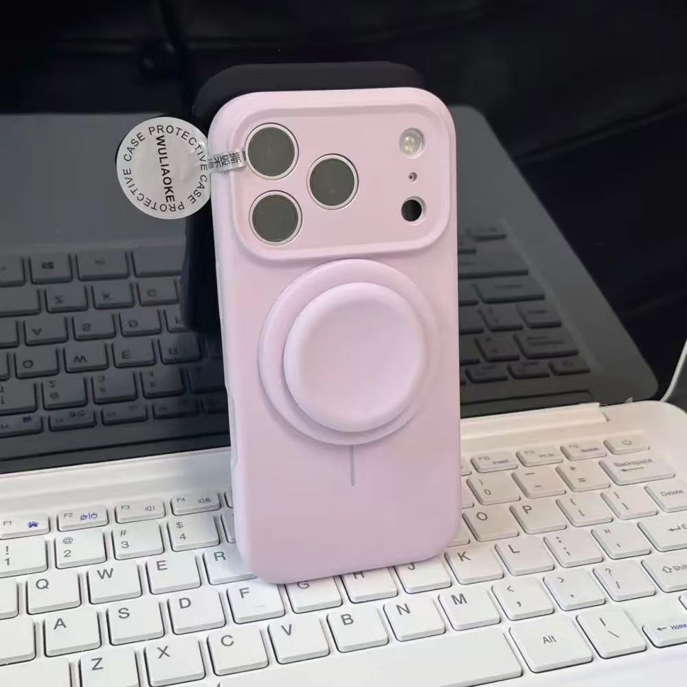 高端磁吸支架液態矽膠手機殼 （適用iPhone 15-17系列）