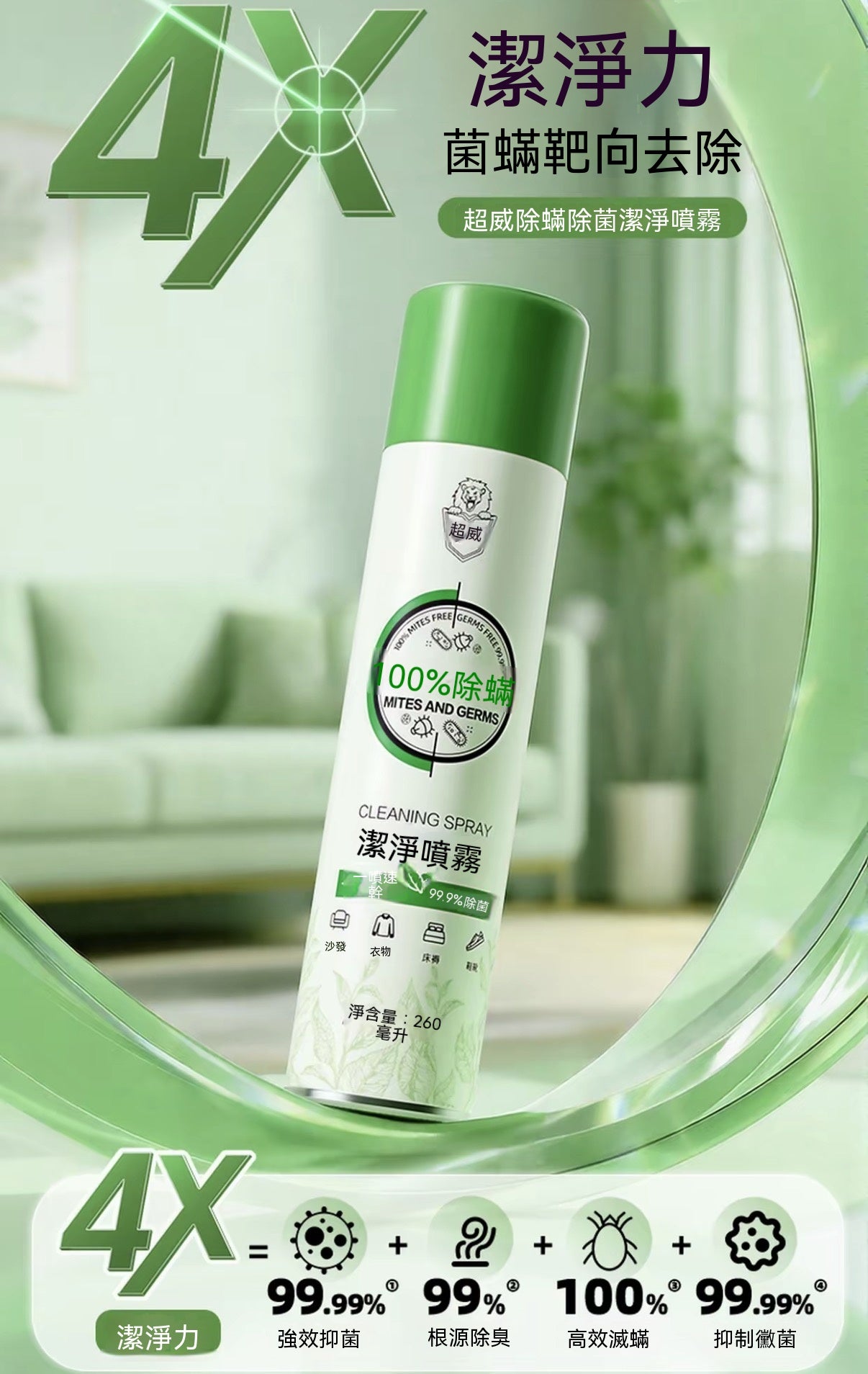 100% Intensive Anti-Mite Spray
