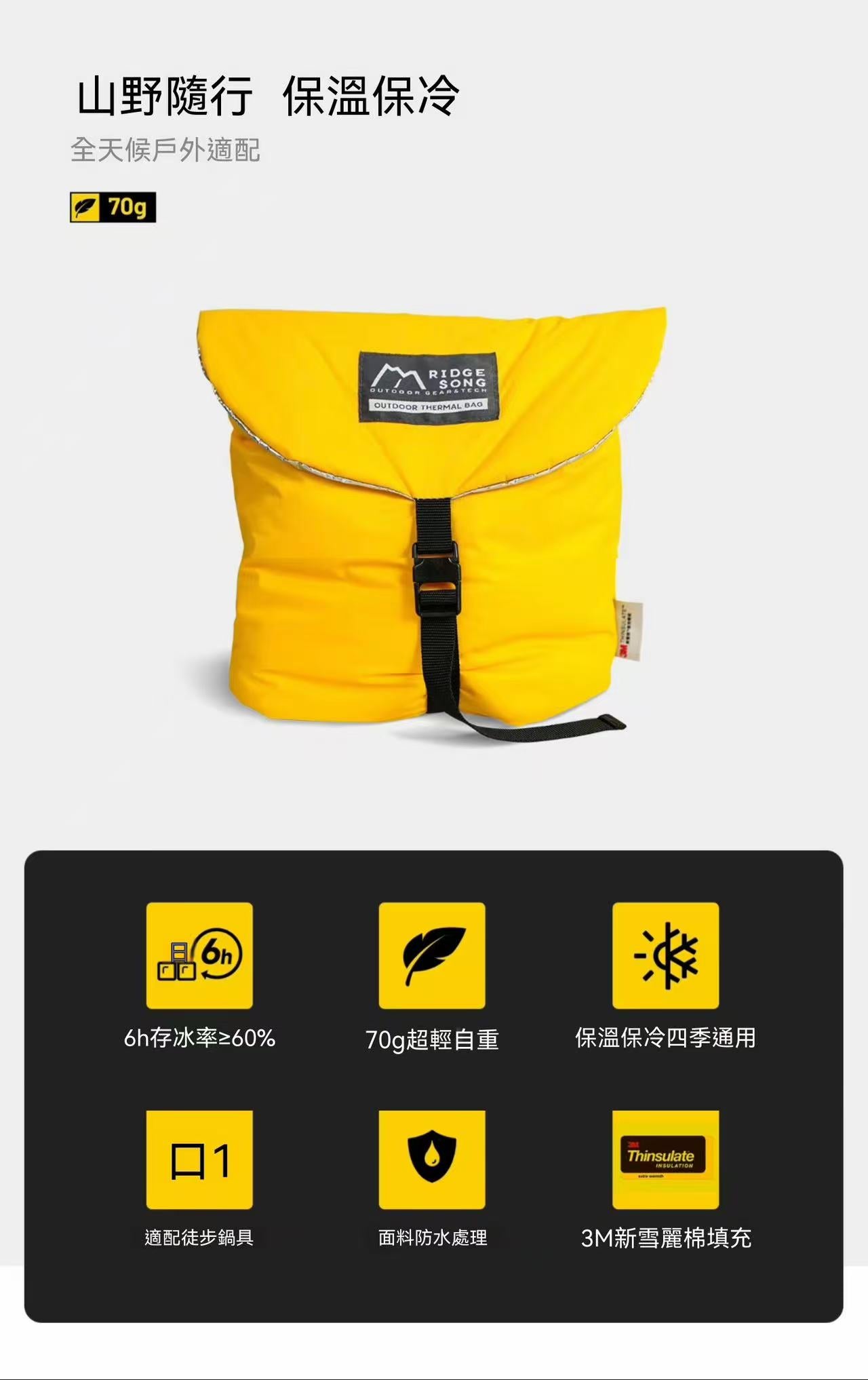 Insulated bag for ice on outdoor camping trips