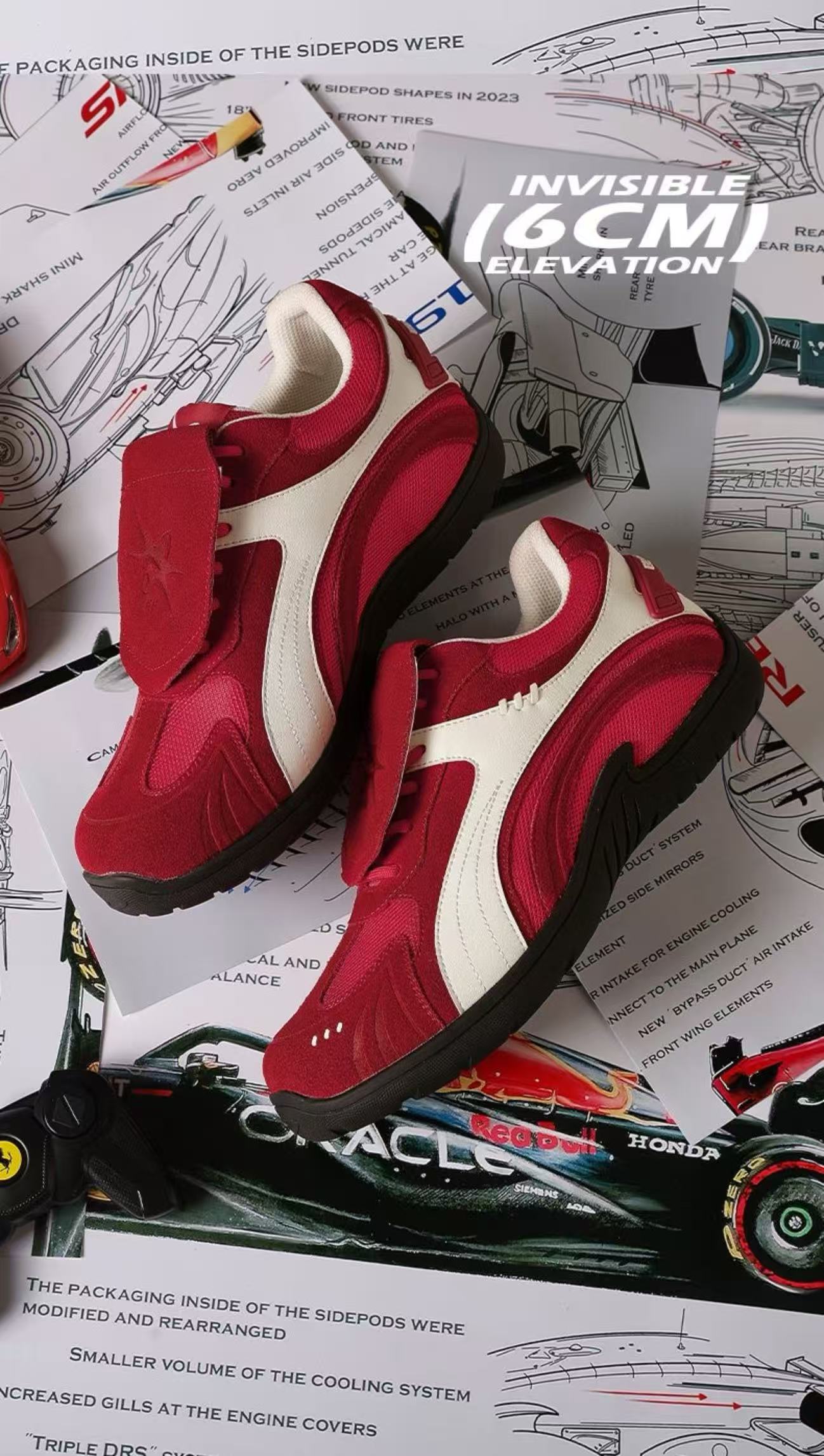 6CM Invisible Height-Increasing GAT Cortez Shoes