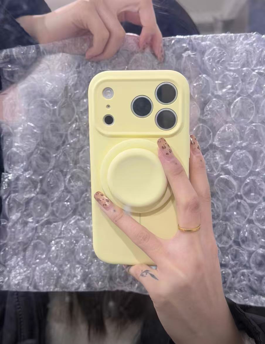 高端磁吸支架液態矽膠手機殼 （適用iPhone 15-17系列）