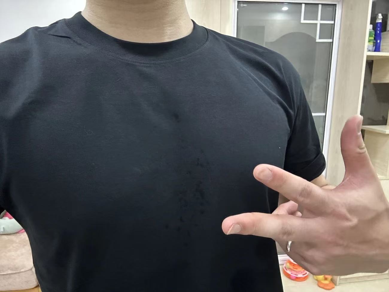 280g Heavyweight Liquid Nitrogen Air Layer Structured Shoulder Short-Sleeve T-shirt (cleanfit style)