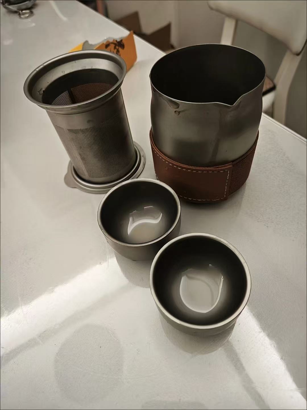 露營便攜式泡茶壺套組