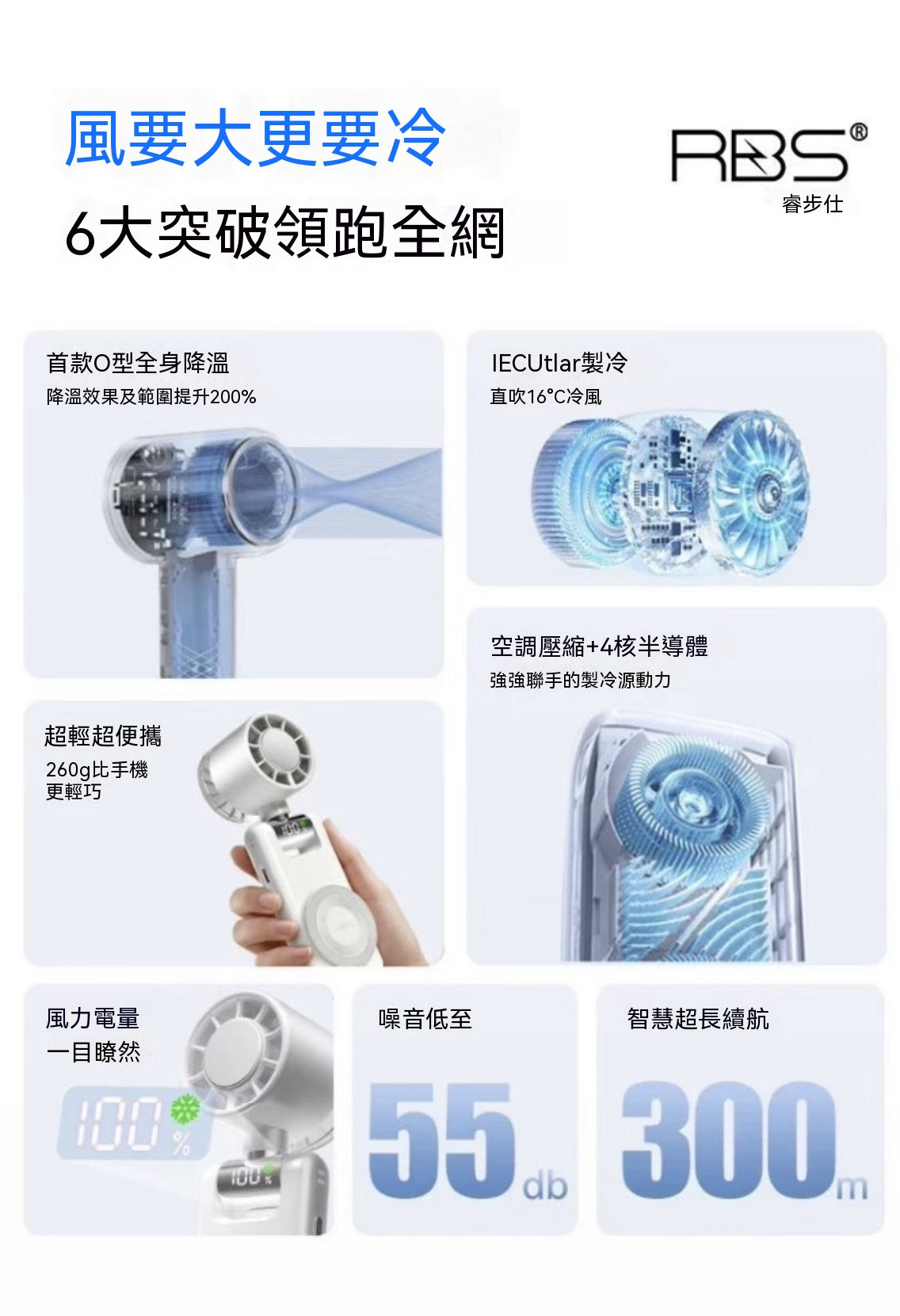超高速磁吸製冷手持小風扇｜2026全新升級